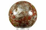 Polished Mushroom Jasper Sphere - Arizona #370881-1